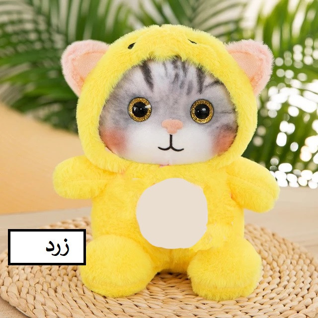 عروسک مدل گربه ملوس ارتفاع 25 سانتیمتر