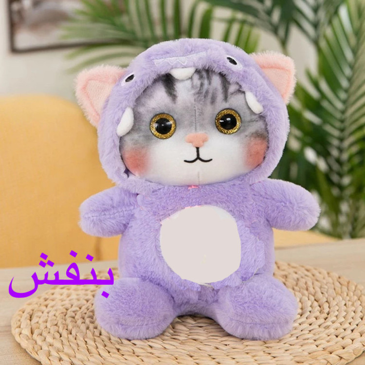 عروسک مدل گربه ملوس ارتفاع 25 سانتیمتر