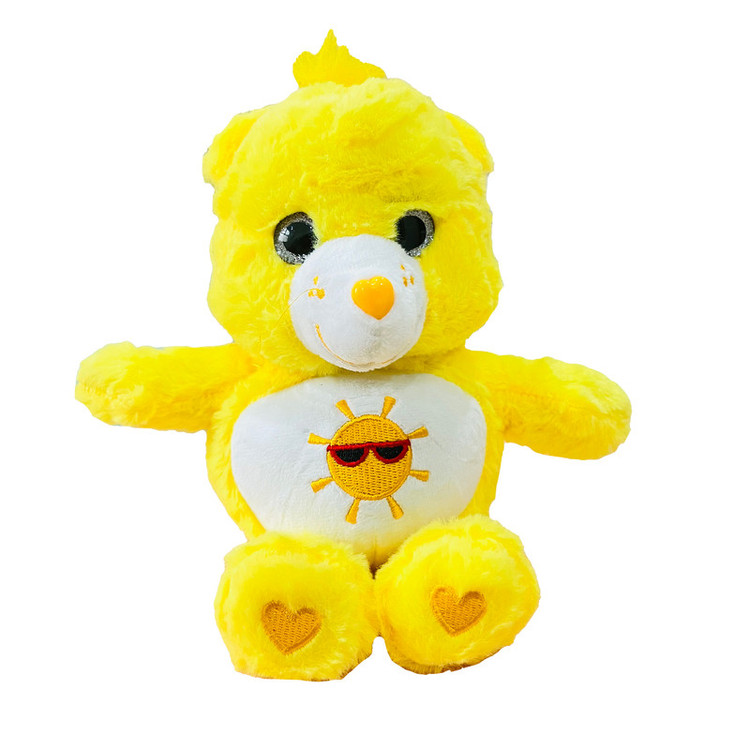عروسک طرح خرس رنگین کمان مدل خورشید کد JI110 ارتفاع 30 سانتیمتر