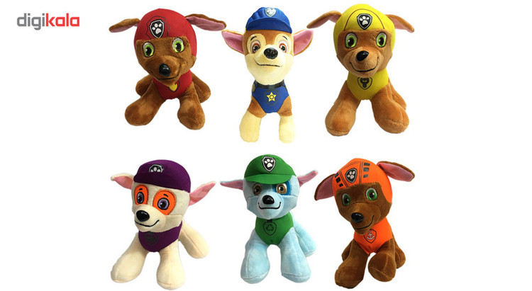عروسک سگ نگهبان بانیبو مدل Paw Patrol مجموعه 6 عددی